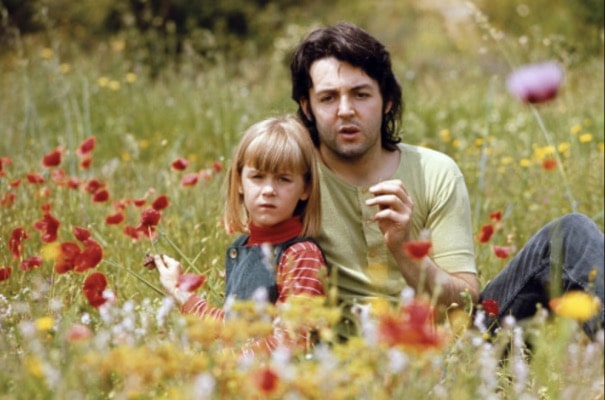 Photos of Heather Louise McCartney and Paul from the 1970s. (Photo taken by Linda McCartney)