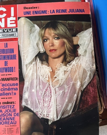 Susan Blakely's photo on the magazine cover