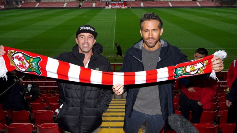 New Wrexham owners Rob McElhenney and Ryan Reynolds attended their first news conference for the club